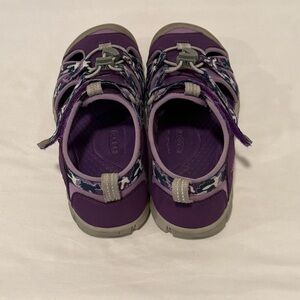 Keen Newport Hybrid Sport Sandals Purple Floral Print Water Shoes Girls Size 3